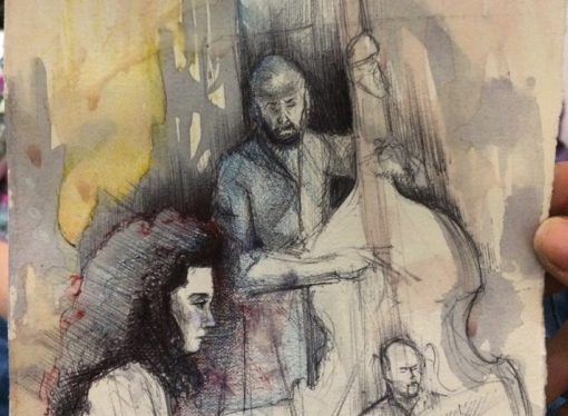 Musica jazz, una tazza di the e tanti disegni